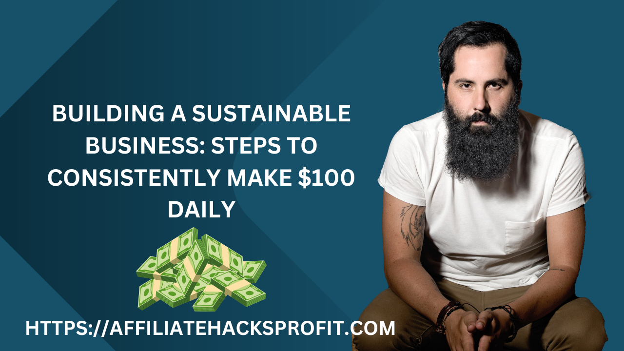 Building a Sustainable Business: Steps to Consistently Make $100 Daily