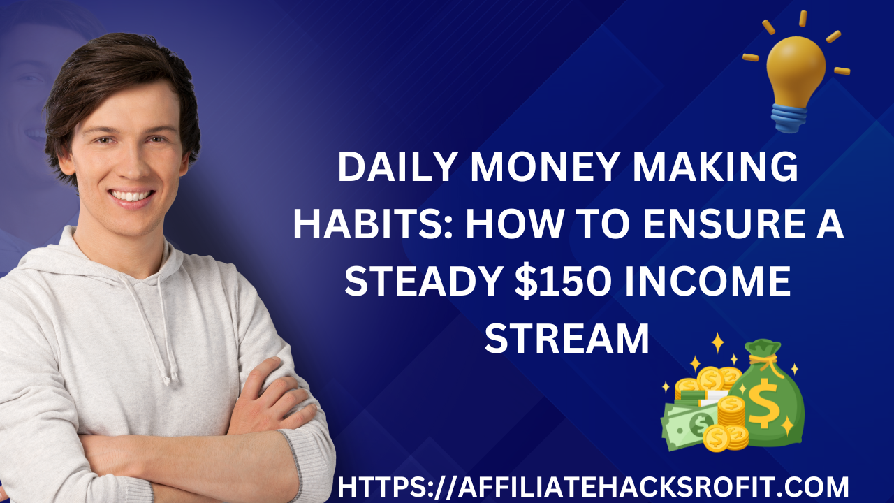 Daily Money-Making Habits: How To Ensure A Steady $150 Income Stream