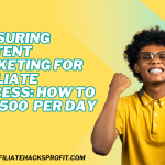 Mastering Content Marketing for Affiliate Success: How to Hit $500 Per Day