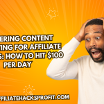 Mastering Content Marketing for Affiliate Success: How to Hit $500 Per Day