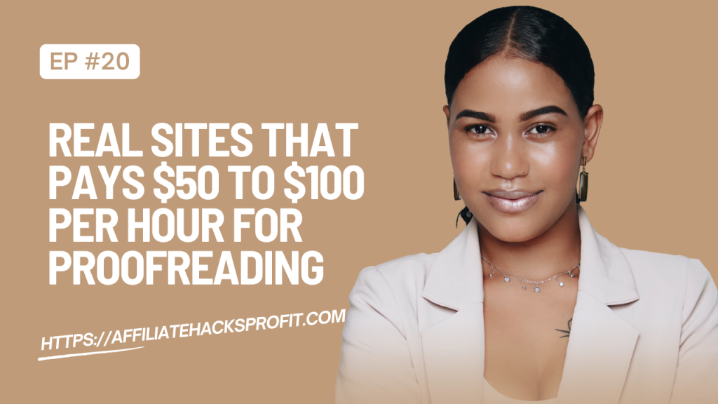 Real Sites that pay $50 to $100 per Hour for Proofreading Books