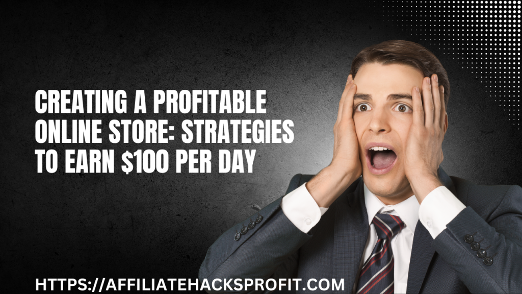 Creating a Profitable Online Store: Strategies to Earn $100 Per Day