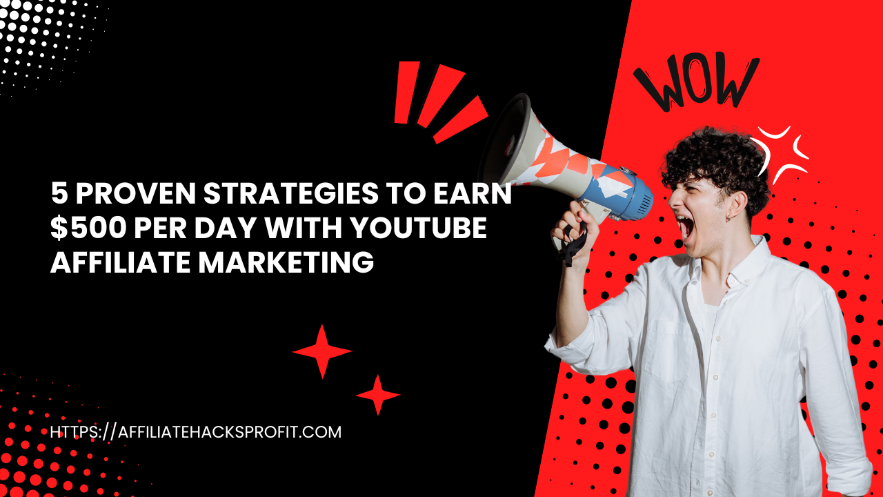 5 Proven Strategies to Earn $500 per Day with YouTube Affiliate Marketing