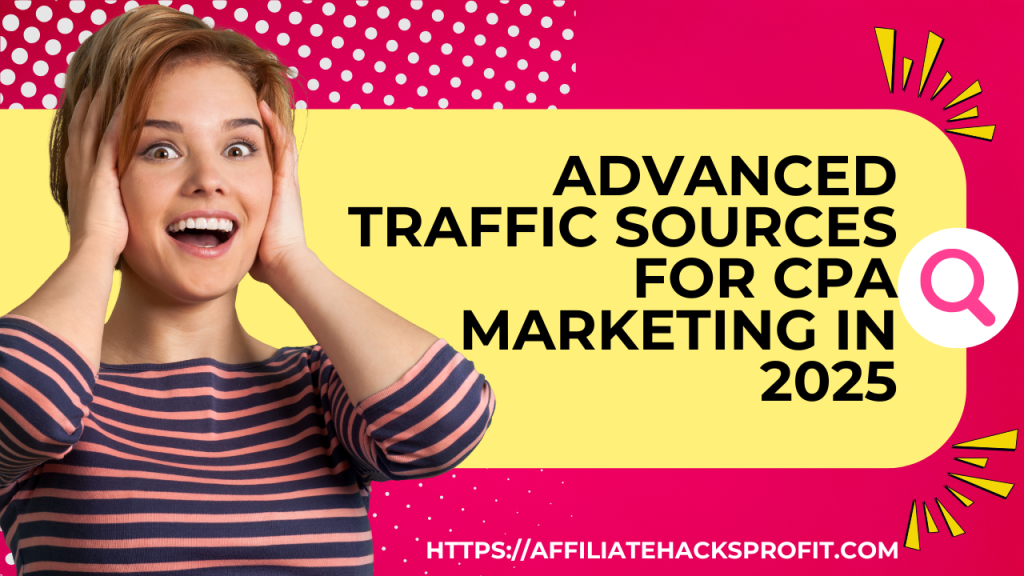 Advanced Traffic Sources for CPA Marketing in 2025