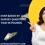 How I Made Over $2000 by Just Answering Survey Questions and Get Paid in Pounds